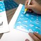 BAZIC Lettering Stencil Ruler Set, 20 mm, 2 Pack, Reusable Plastic Sheets, for Posters, Signs, DIY Stencil Art